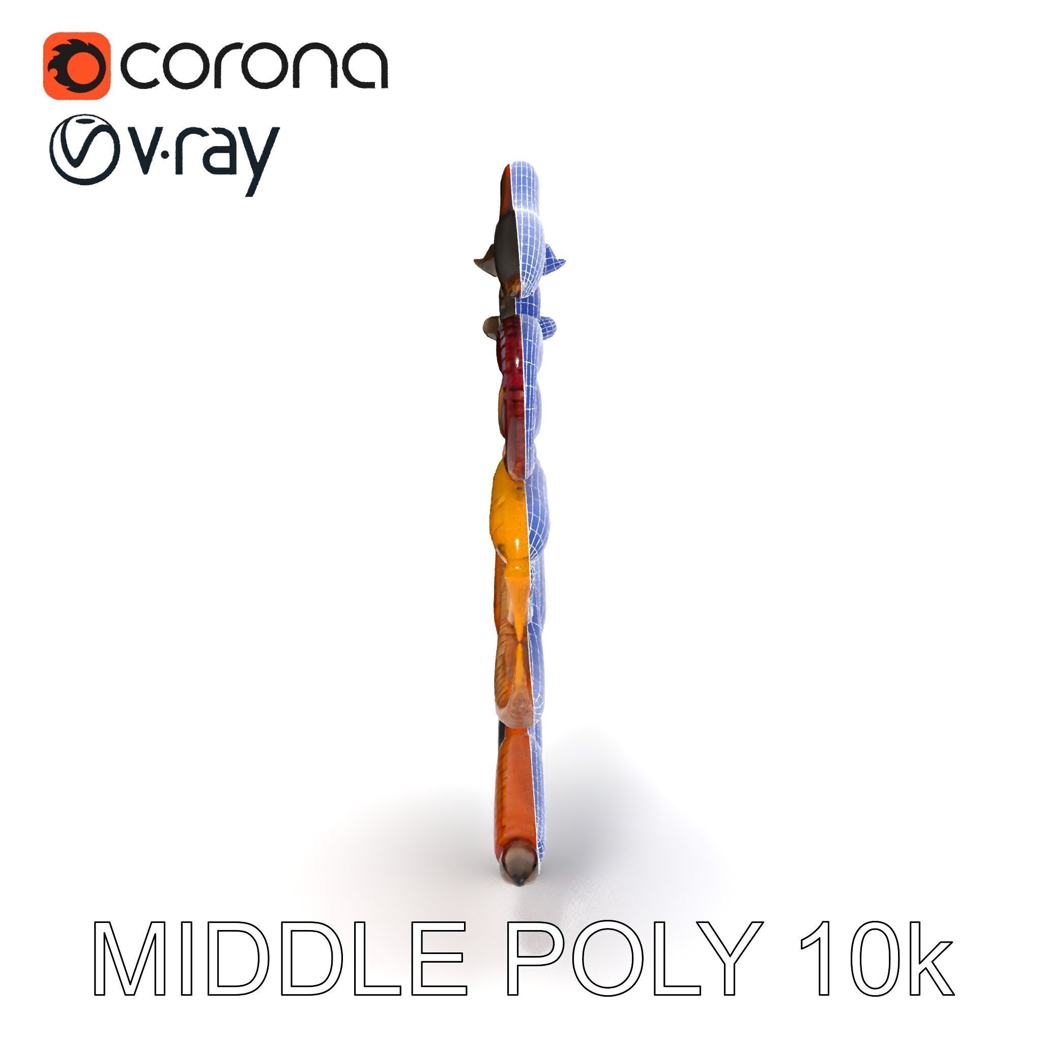 Realistic Earthworm Model Pack with HighDetail PBR Textures Low-poly 3D model_20