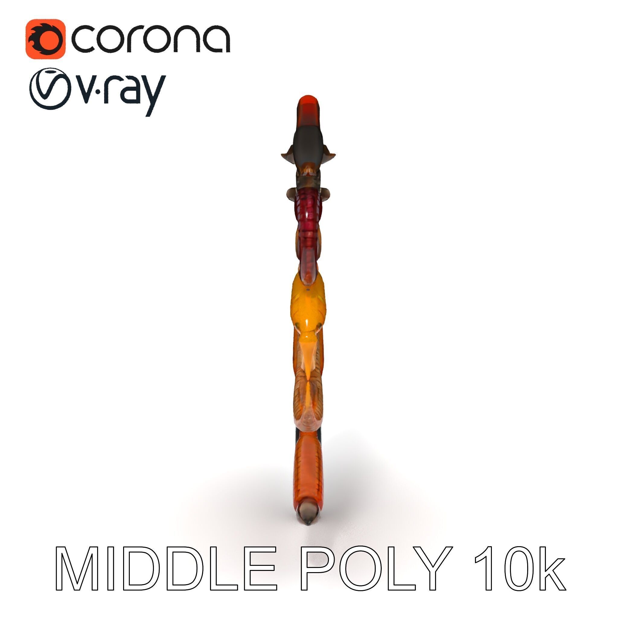 Realistic Earthworm Model Pack with HighDetail PBR Textures Low-poly 3D model_24