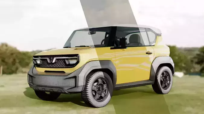 VinFast VF3 2025 3D Model Latest Official Version