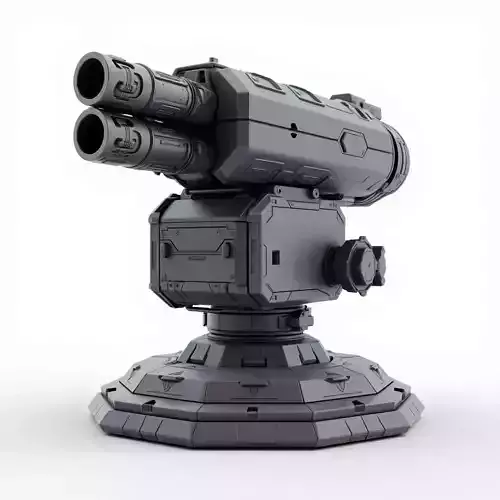 scifi weapon 1 3D print model