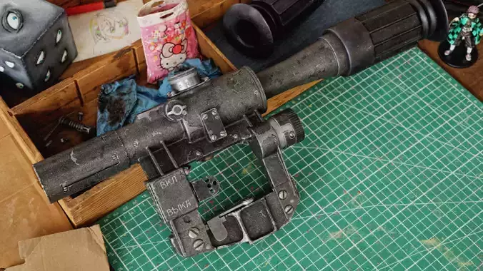 PSO-1 Scope Low-poly High Quality 