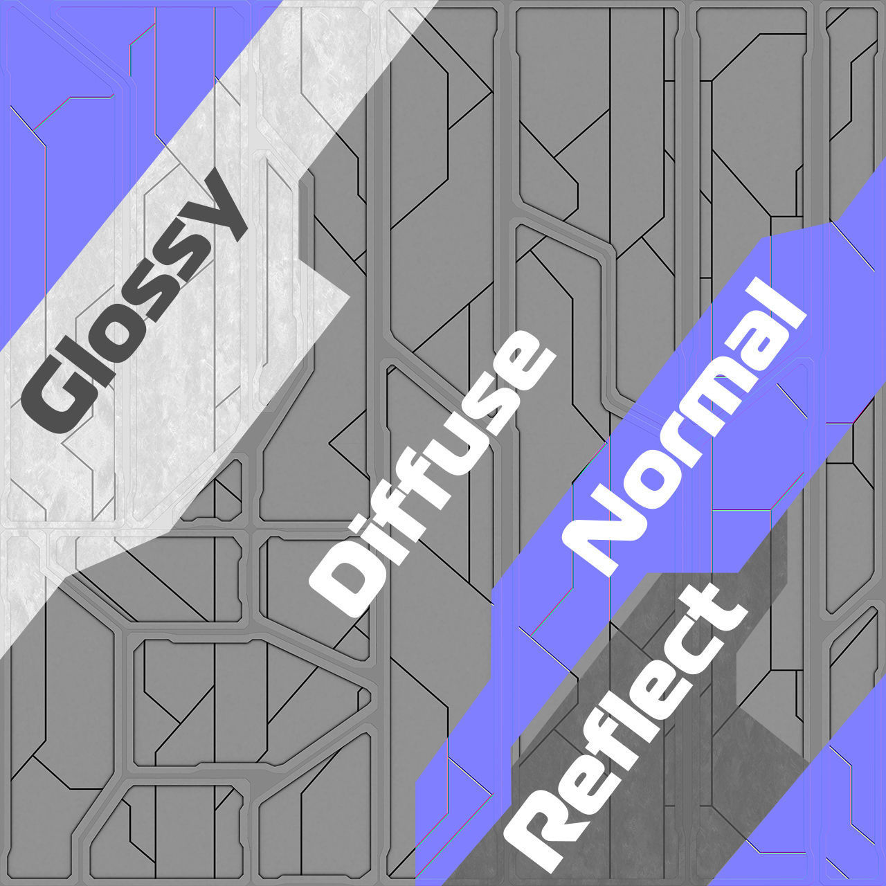 Sci-fi Textures Advanced Pack Low-poly 3D model_13