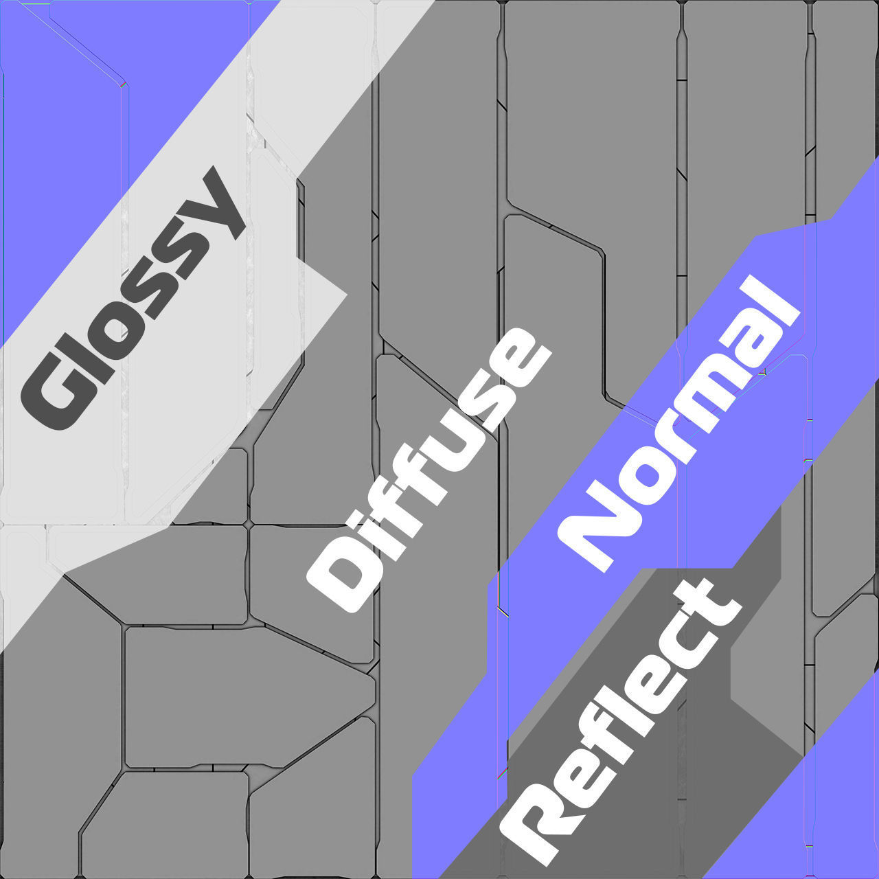 Sci-fi Textures Advanced Pack Low-poly 3D model_12