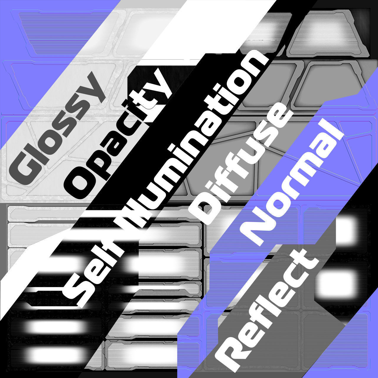 Sci-fi Textures Advanced Pack Low-poly 3D model_15