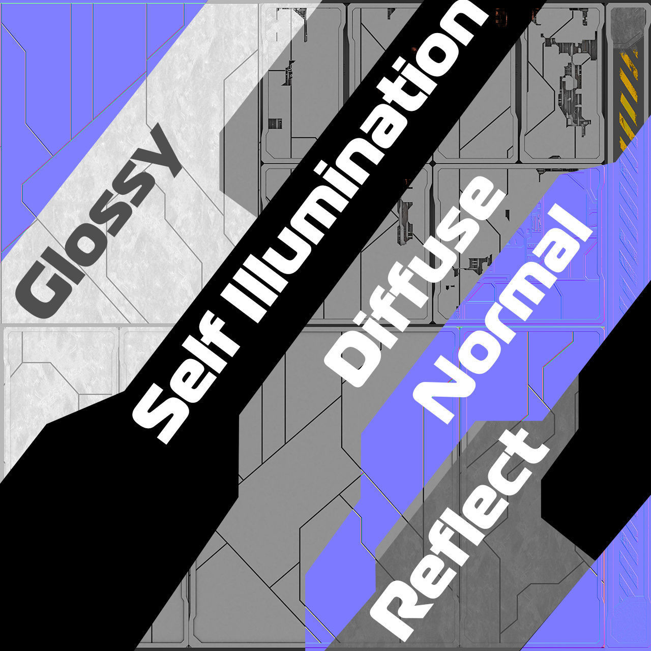 Sci-fi Textures Advanced Pack Low-poly 3D model_10