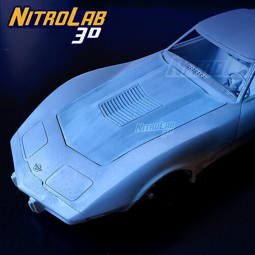 Custom Hood for Revell C3 modelkit 1-25th scale  3D print model