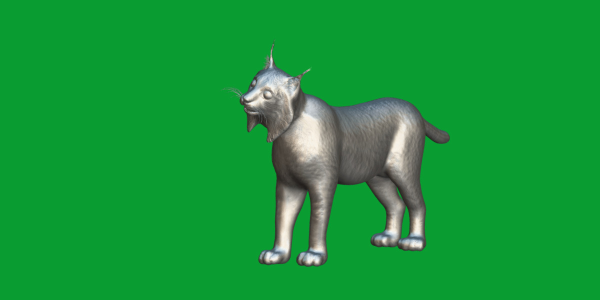 Iberian Lynx Low-poly 3D model_15