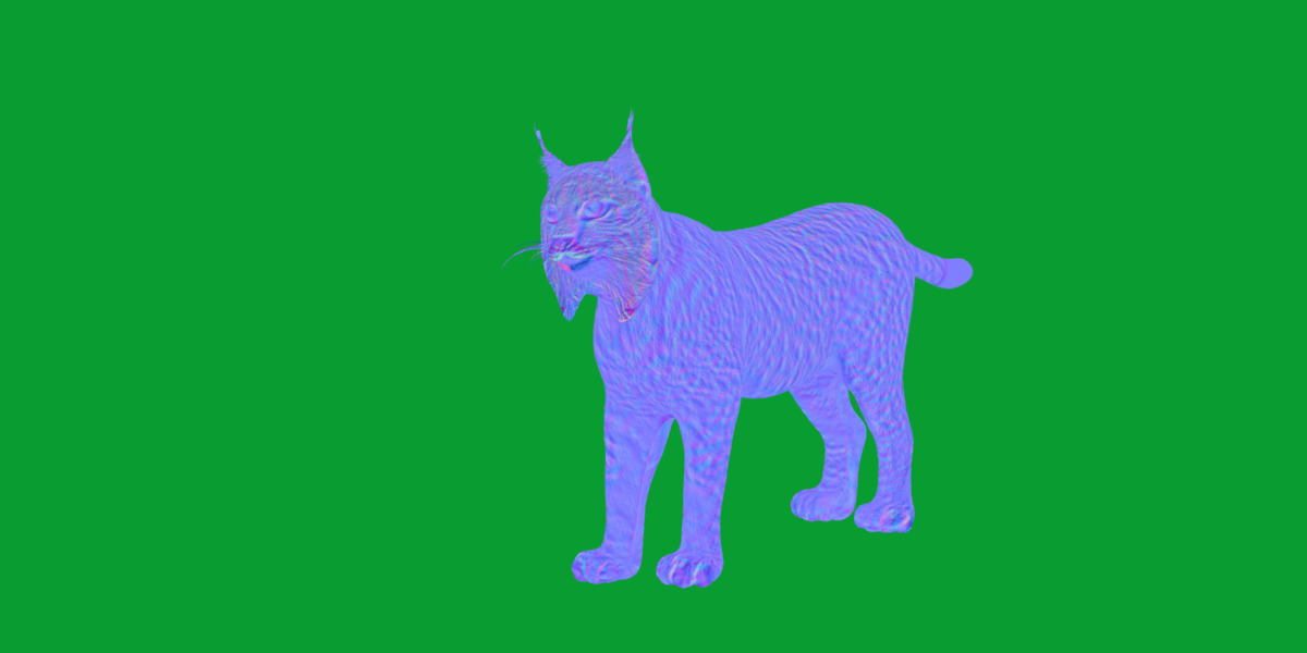 Iberian Lynx Low-poly 3D model_10