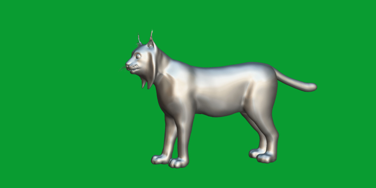Iberian Lynx Low-poly 3D model_14