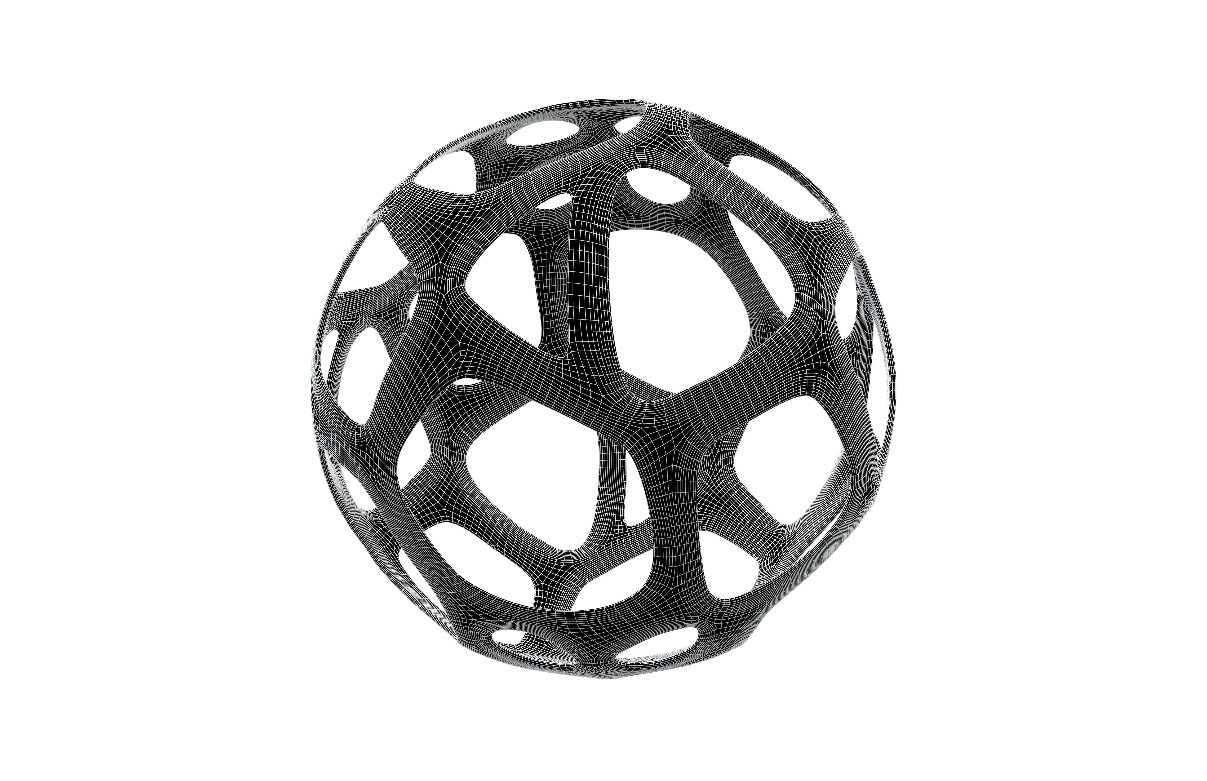 Abstract Sphere v11 001 Low-poly 3D model_7