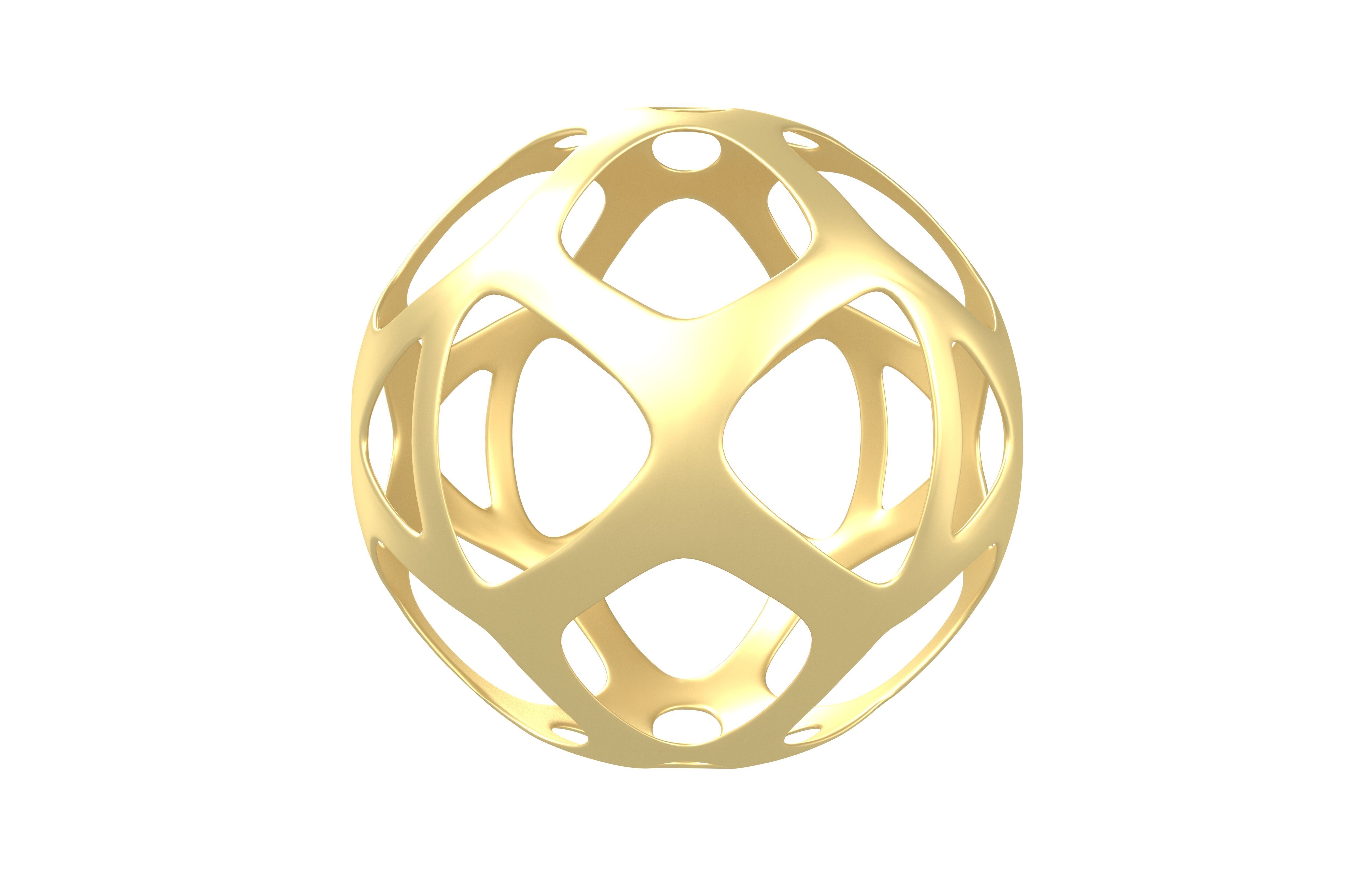 Abstract Sphere v11 001 Low-poly 3D model_1