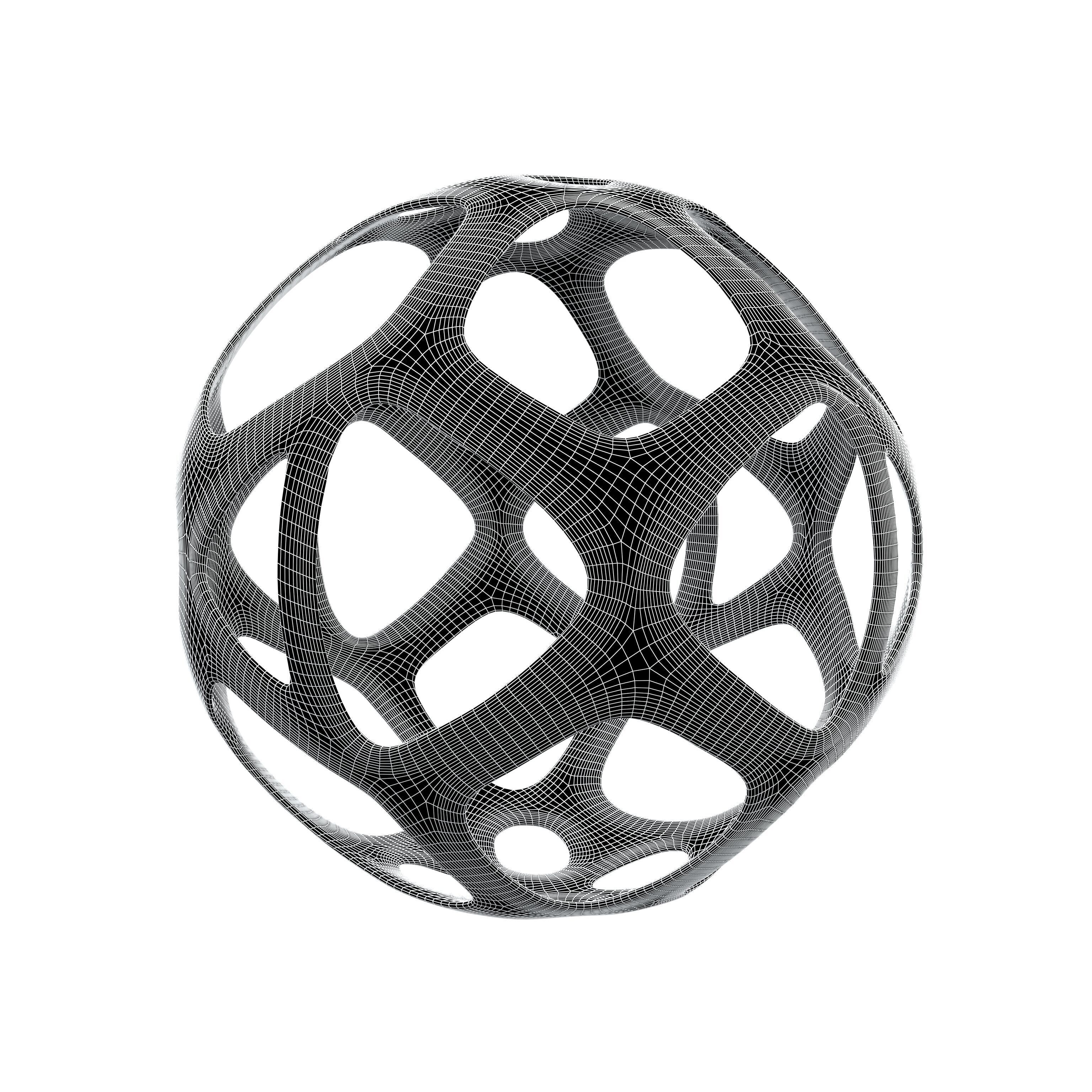 Abstract Sphere v11 002 Low-poly 3D model_4