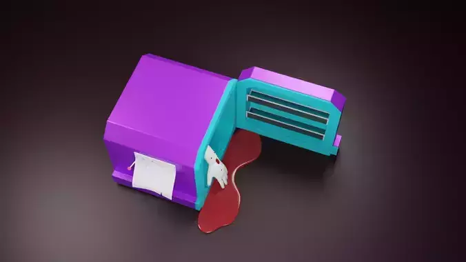 bloody hand game character 