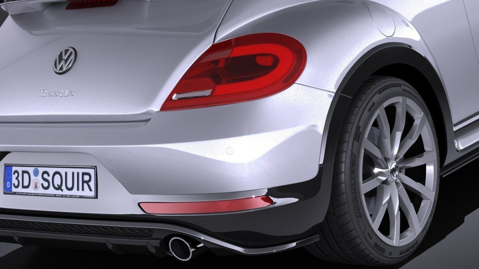 Volkswagen Beetle 2017 3D model_3