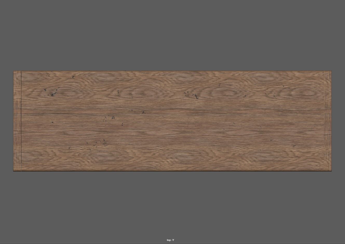 Extendable Wooden Dining Table Harvest Style Low-poly 3D model_10