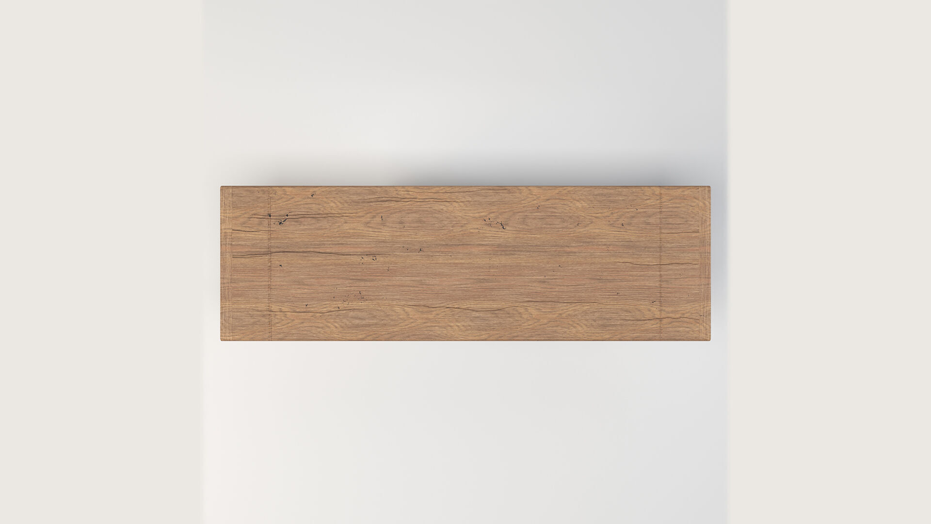 Extendable Wooden Dining Table Harvest Style Low-poly 3D model_4