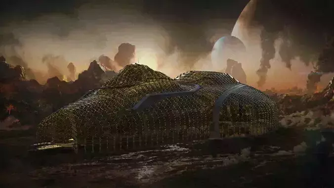 barrier city 3D model