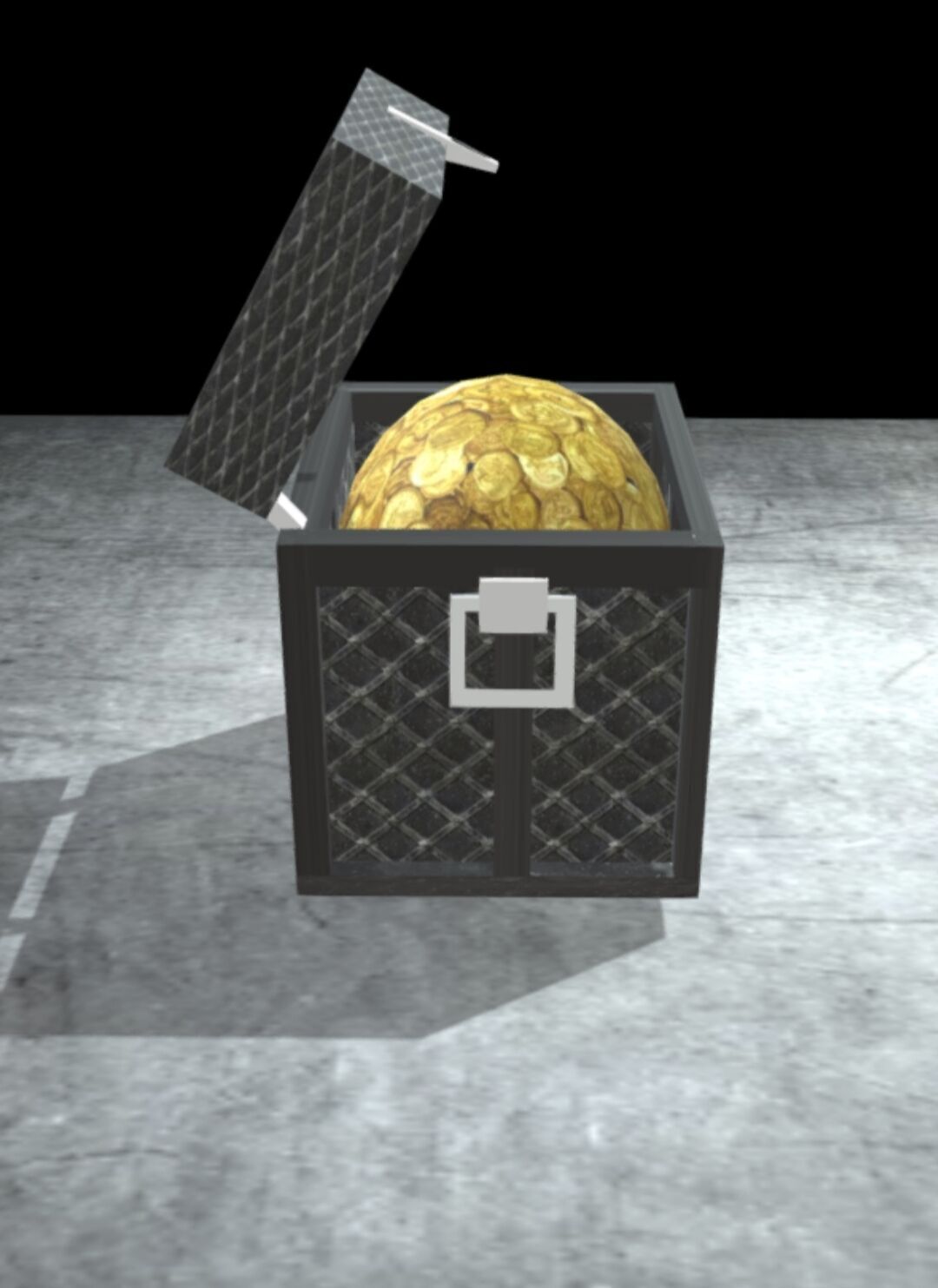 Loot box 3d model Low-poly 3D model_2