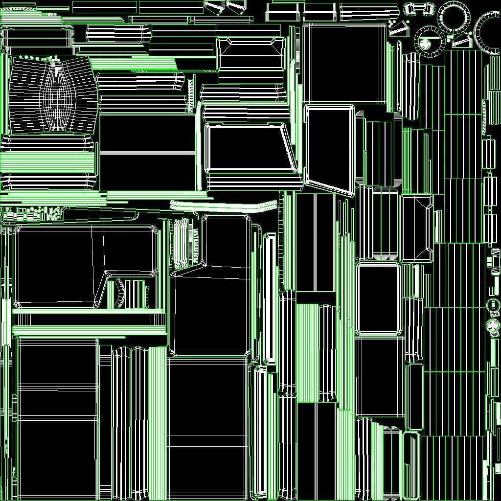 Sci Fi Device Generator Battery v3 Low-poly 3D model_17