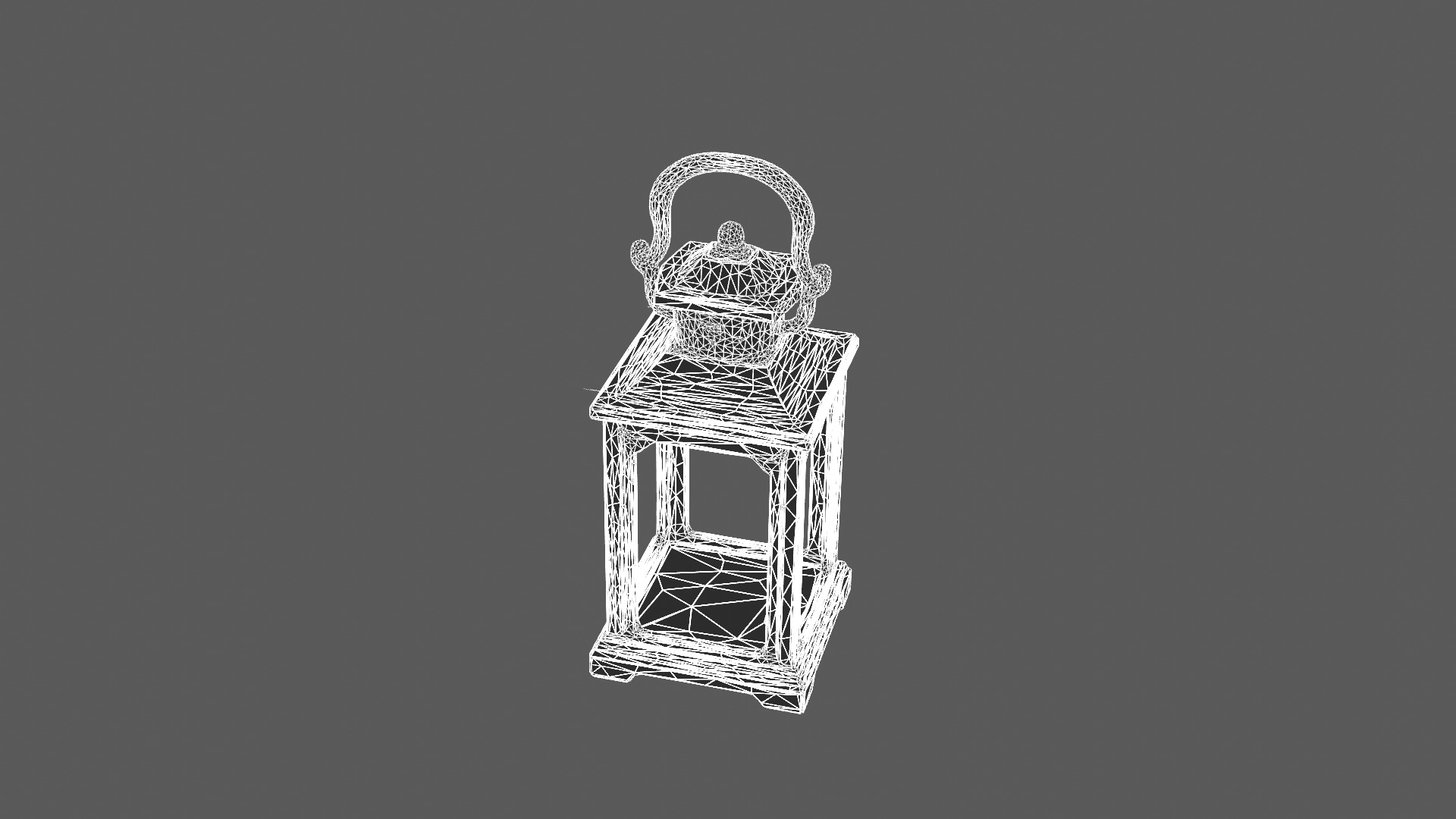 Vintage Brass Lantern 3D Model 3D model_6