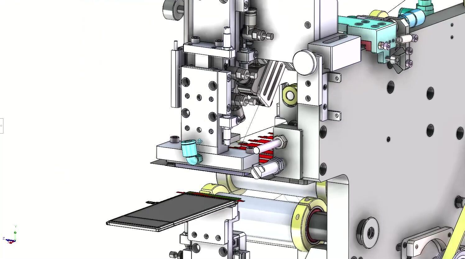 Automatic PCB Labeling and Taping Machine - SMT Line Equipment 3D model_12