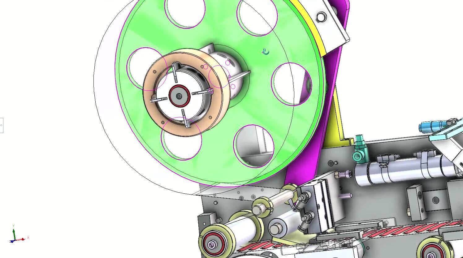 Automatic PCB Labeling and Taping Machine - SMT Line Equipment 3D model_17