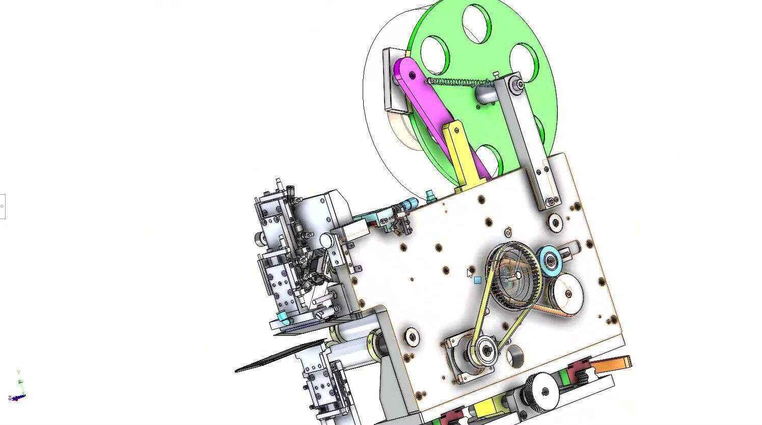 Automatic PCB Labeling and Taping Machine - SMT Line Equipment 3D model_13