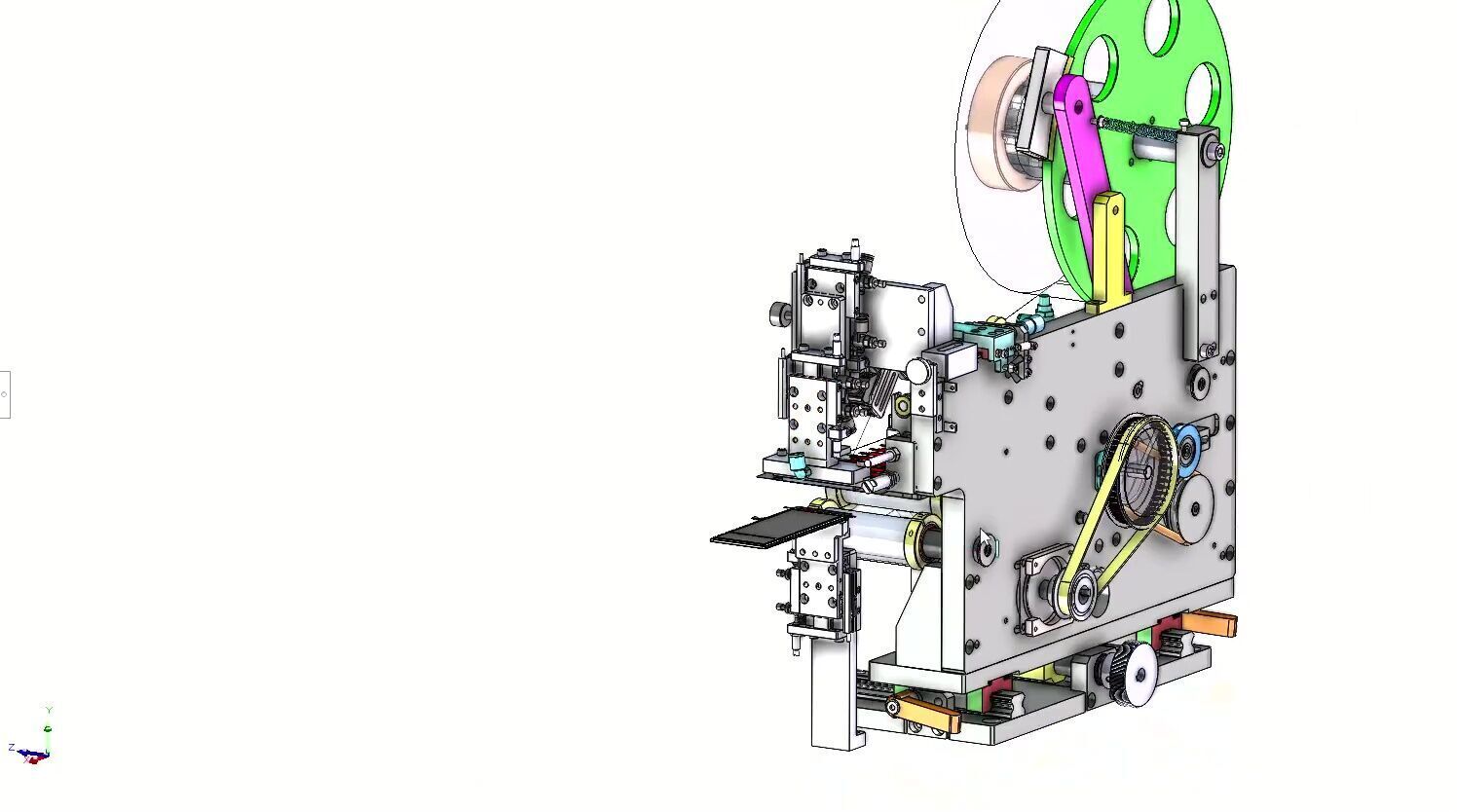Automatic PCB Labeling and Taping Machine - SMT Line Equipment 3D model_14