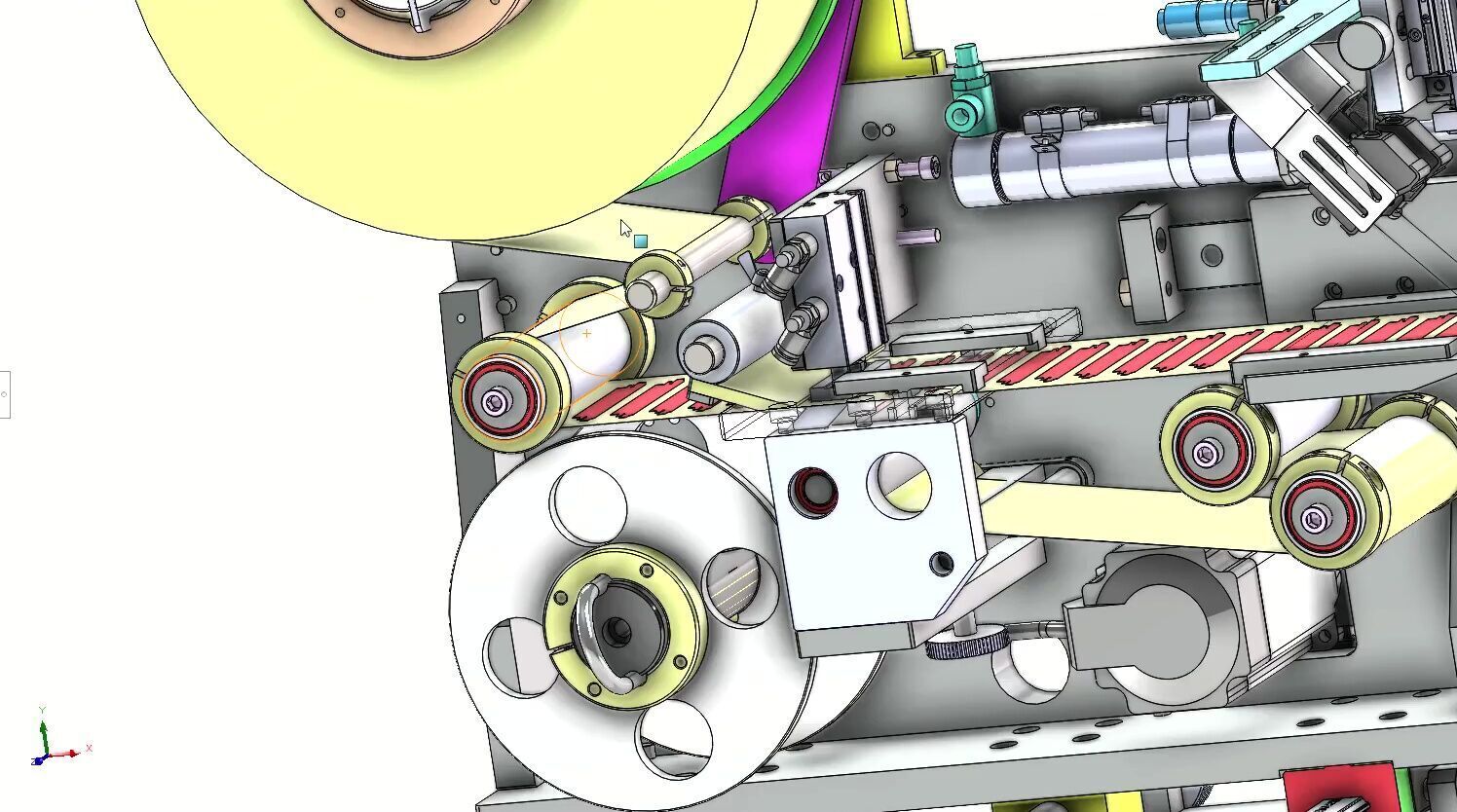 Automatic PCB Labeling and Taping Machine - SMT Line Equipment 3D model_10