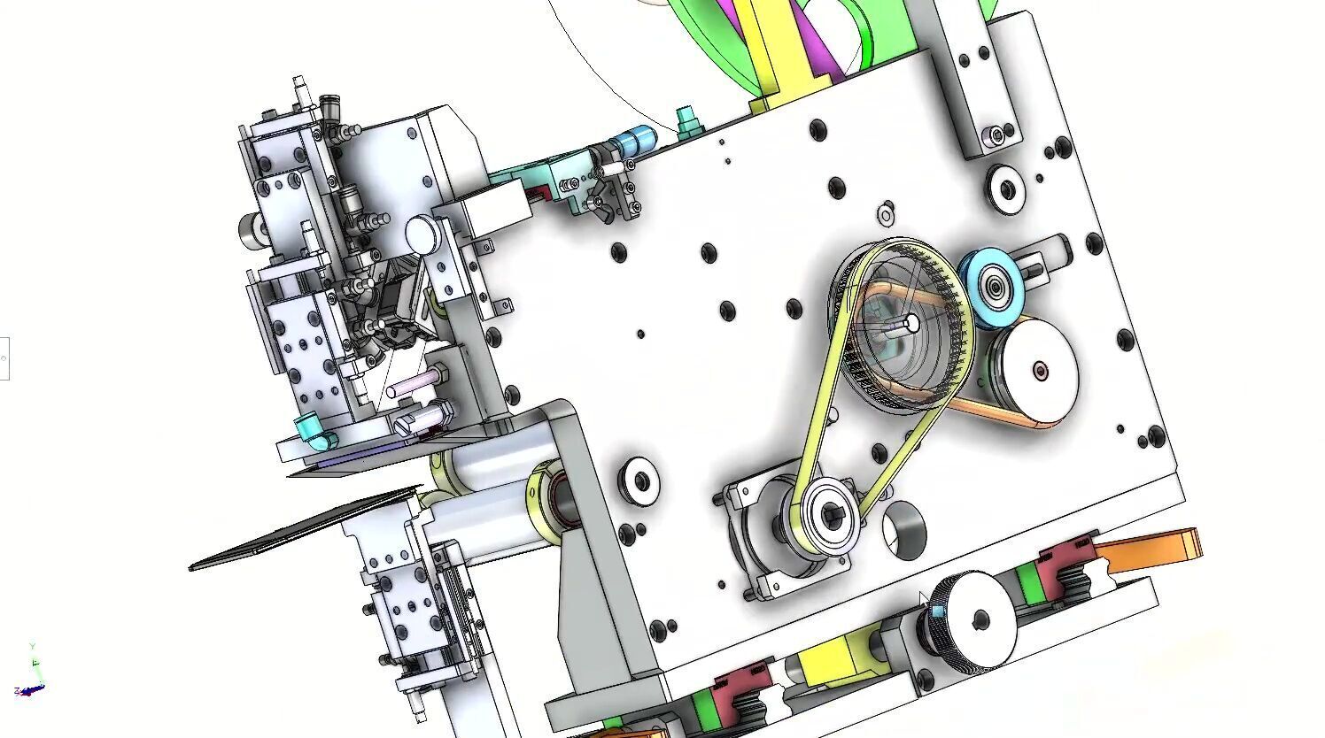 Automatic PCB Labeling and Taping Machine - SMT Line Equipment 3D model_11