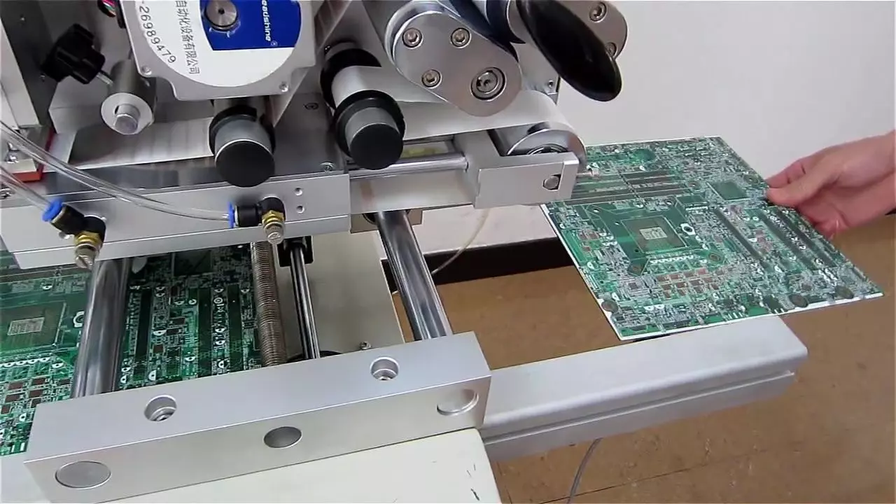 Automatic PCB Labeling and Taping Machine - SMT Line Equipment 3D model_0
