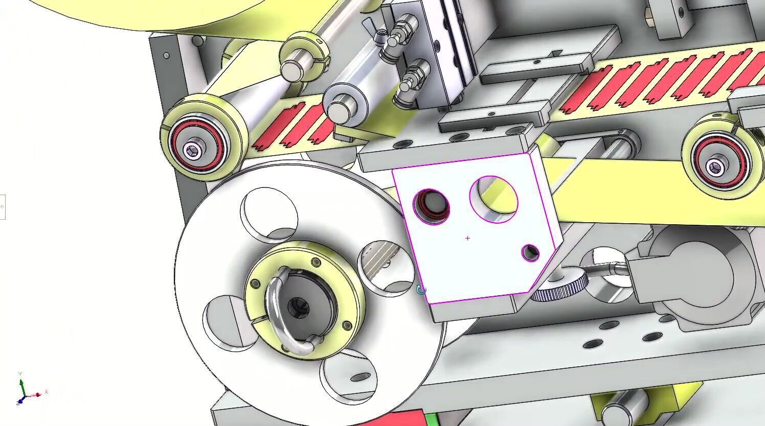 Automatic PCB Labeling and Taping Machine - SMT Line Equipment 3D model_4