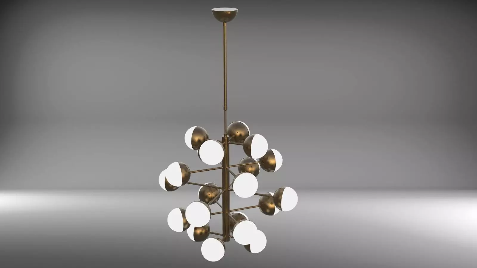 Chandelier savoy pendant light - orange 3D model