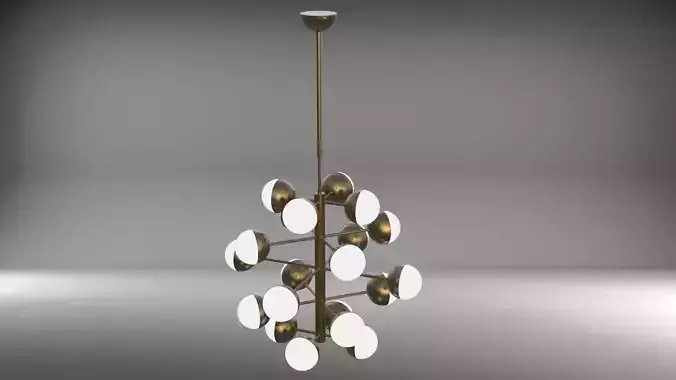 Chandelier savoy pendant light - orange