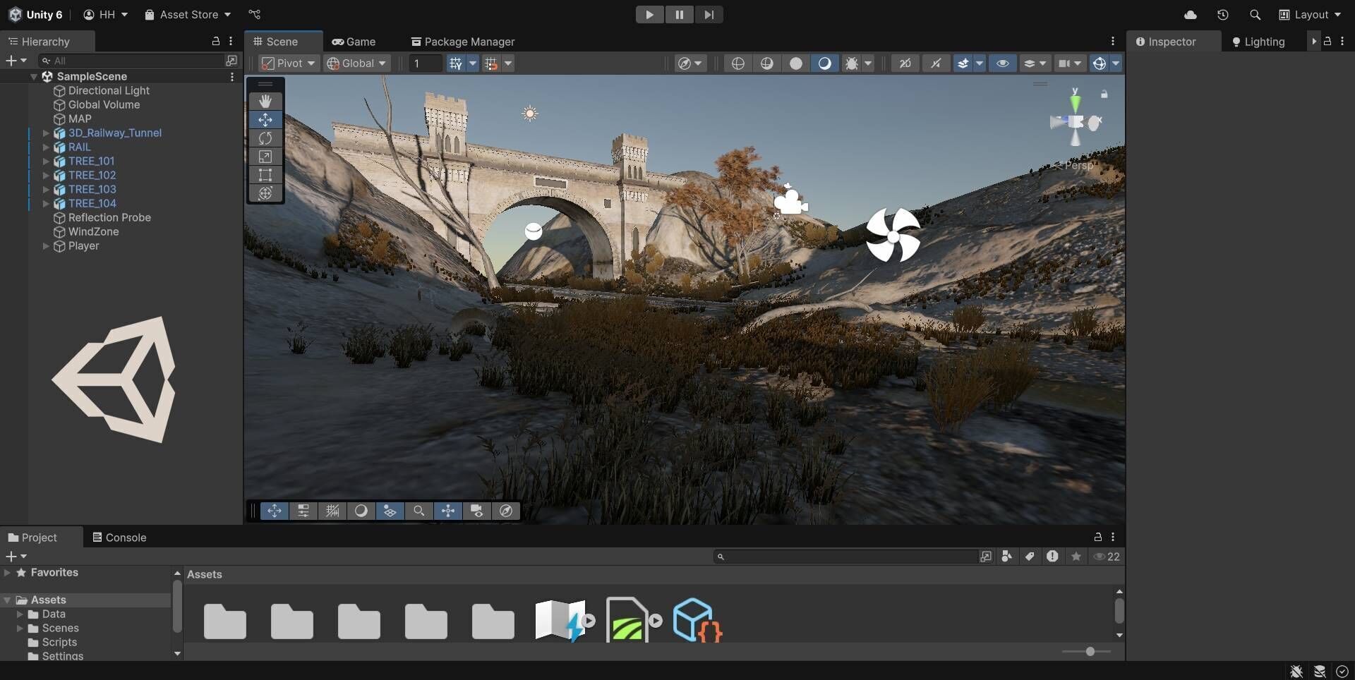 Railway Tunnel Entrance Low-poly 3D model_10