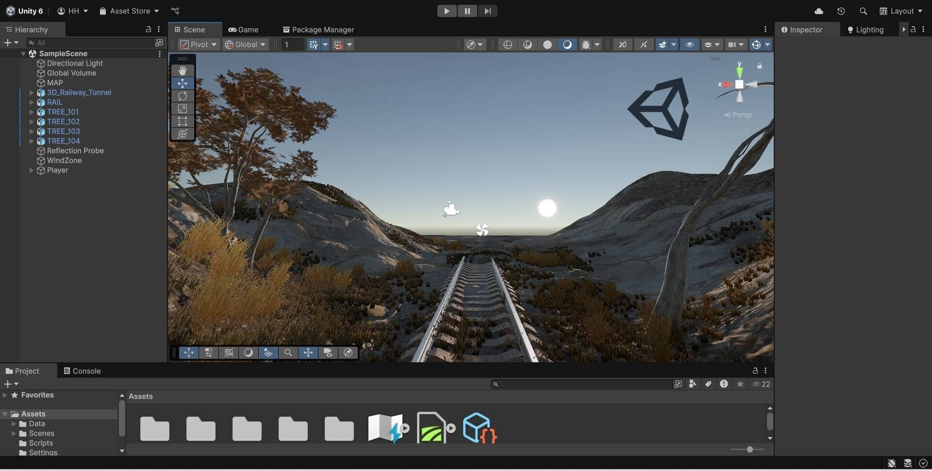 Railway Tunnel Entrance Low-poly 3D model_13