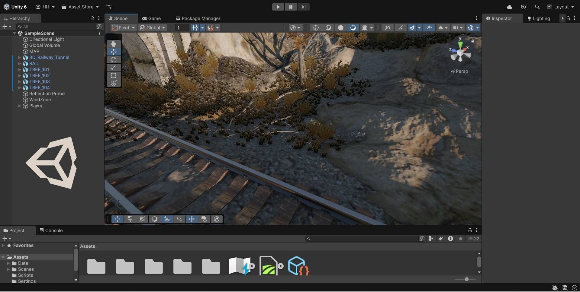 Railway Tunnel Entrance Low-poly 3D model_16