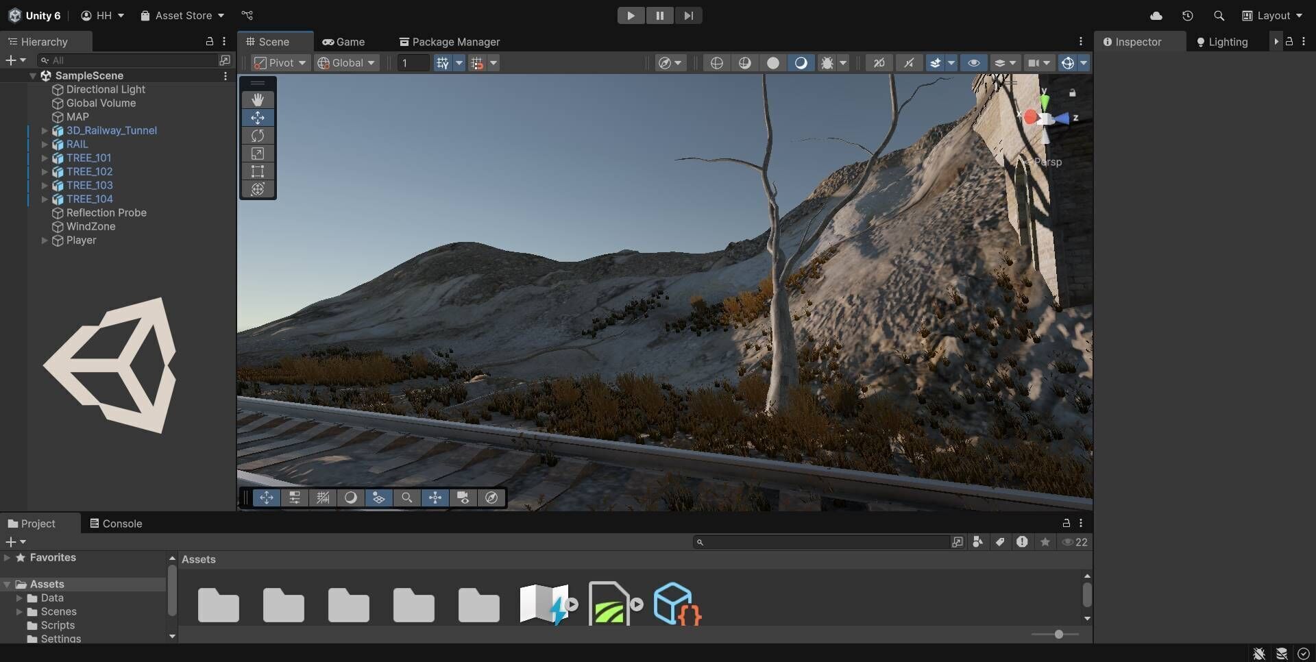 Railway Tunnel Entrance Low-poly 3D model_17