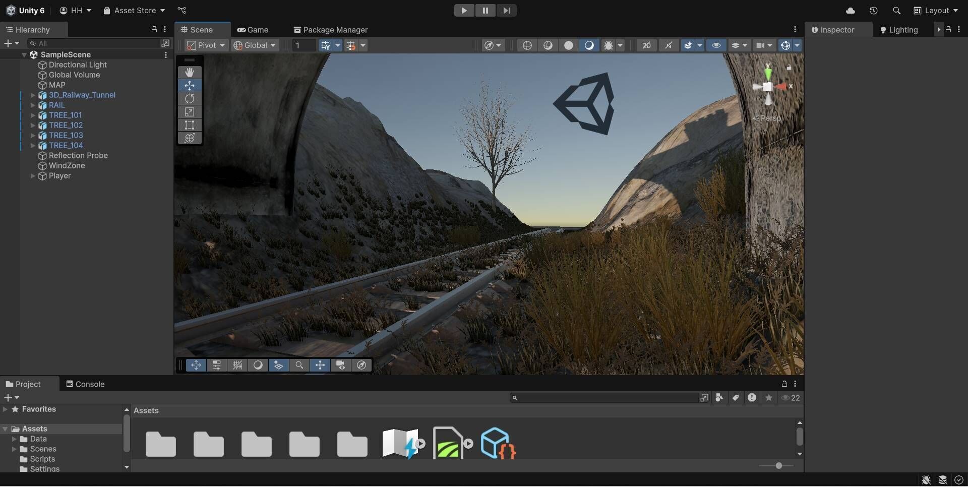 Railway Tunnel Entrance Low-poly 3D model_12