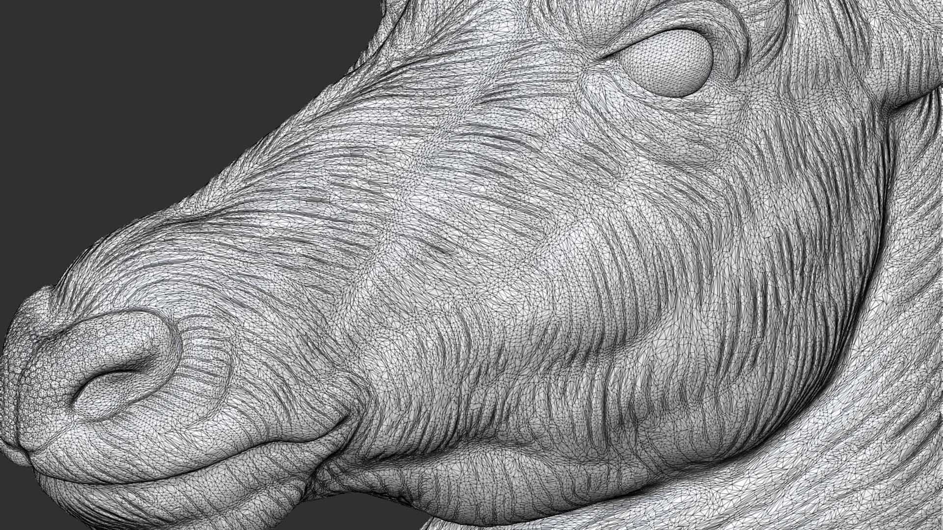 Sable Black Antelope Butting 3D print model_20