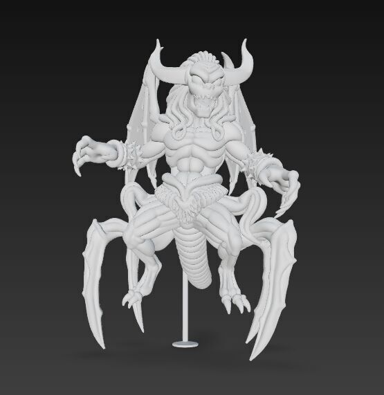 Eight Legged Terror Horrific Spider Demon 3D Print Model 3D model_8