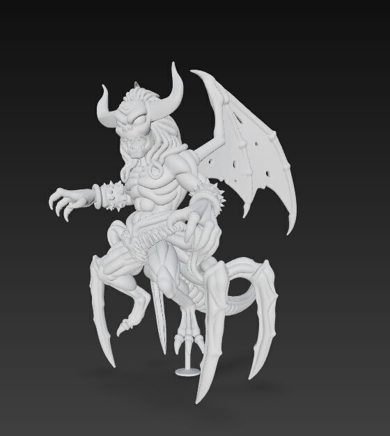 Eight Legged Terror Horrific Spider Demon 3D Print Model 3D model_14