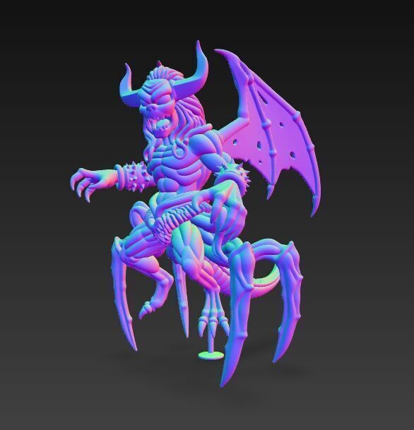 Eight Legged Terror Horrific Spider Demon 3D Print Model 3D model_5