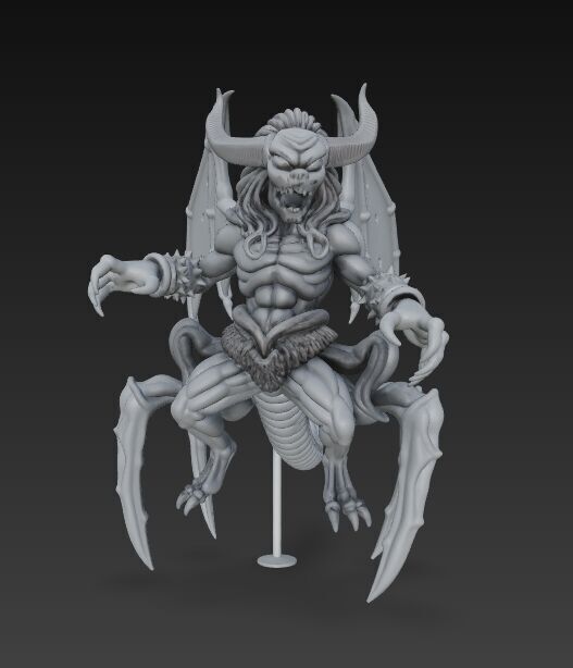 Eight Legged Terror Horrific Spider Demon 3D Print Model 3D model_22