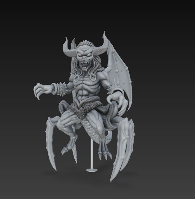 Eight Legged Terror Horrific Spider Demon 3D Print Model 3D model_20