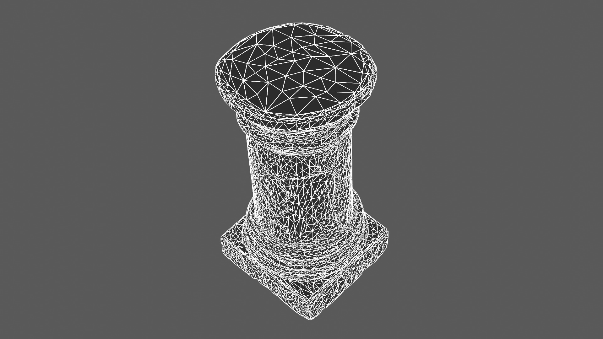 Ancient Cracked Stone Pillar Base 3D model_9