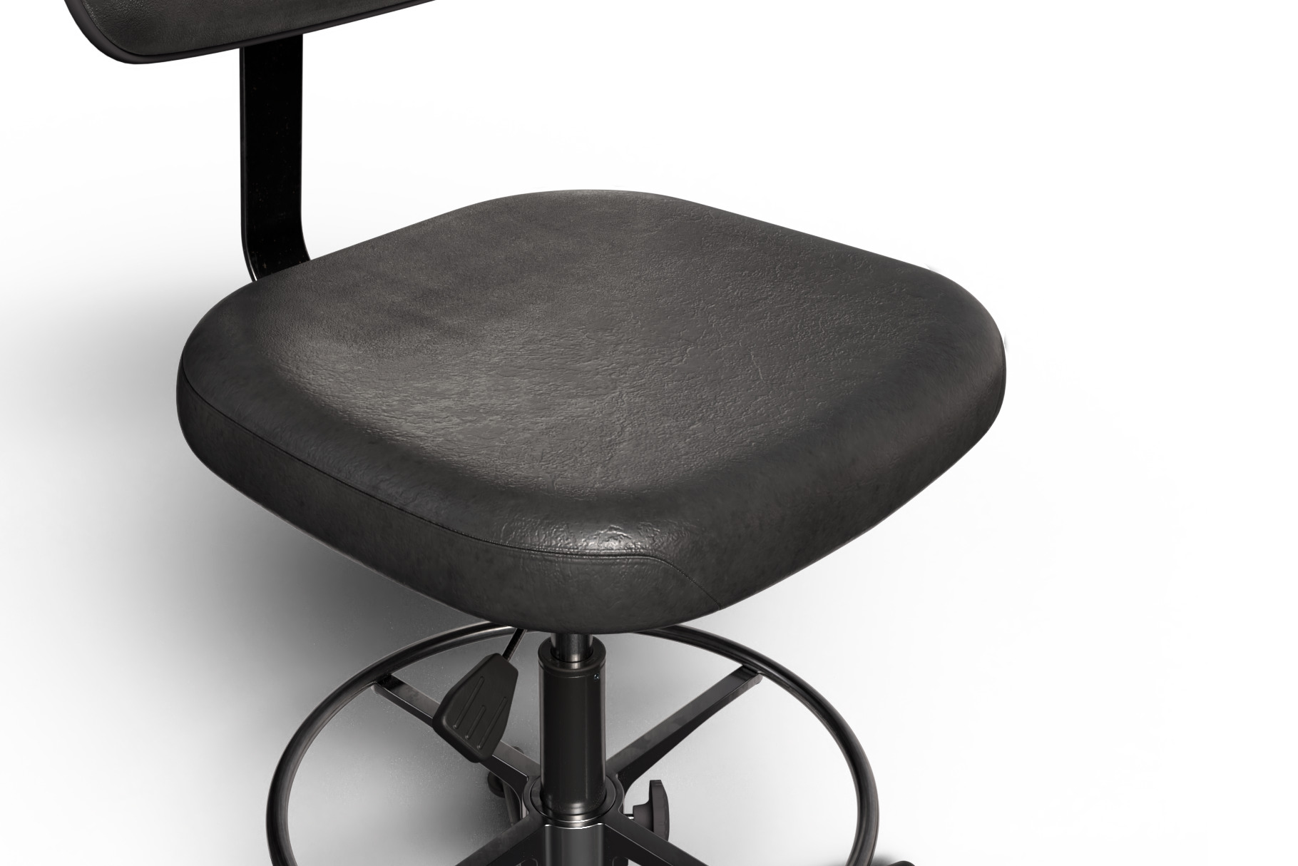 3d model of a chair Low-poly 3D model_4