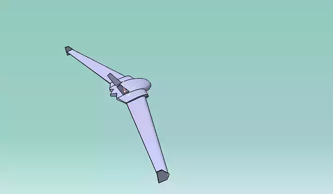 Sci-fi style glider 3D model