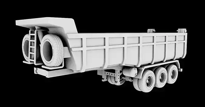 Dump truck 3D print model