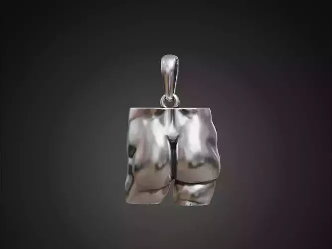 Michelangelo David Butt Pendant Charm for Women 3D print model
